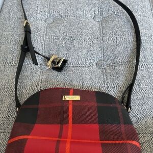 Kate Spade Bold Red and Black Crossbody Bag